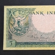 5 rupiah kera 1957