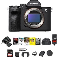 Sony a7 IV Full-Frame Mirrorless Camera - Fast Hybrid Digital Camera w/Batteries & Dual Charger Kit,