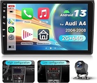 2G 64G VECHTEL 9 Inch Bluetooth Car Radio for Audi A4 2004-2008 Carplay Android Car, EQ, 1064 x 600,