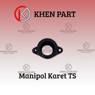 KHEN1781 TS Rubber Manifold - Manifold Manifold Maniful Intake Intek Insulator SUZUKI TS 125