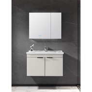 New Alumimum Bathroom Cabinet Modern Light Luxury Smart Mirror Cabinet Washbasin Sink Washstand Bathroom