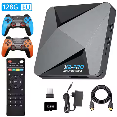 Super Console X2 Pro Game Box Retro Video Game Console TV Box Built-in 65000+ Games for Android 9.0/