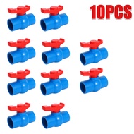 10PCS PVC Ball Valve Blue Plumbing Fixtures Gate Valves 1/2"3/4"1"