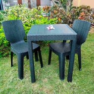 RATTAN DINING OFFICE TABLE RECTANGULAR RATTAN DESIGN TABLE / PICNIC TABLE 24x32 INCHES (TABLE ONLY)