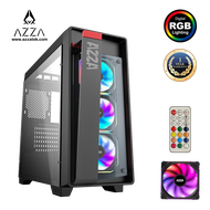 AZZA Mid Tower Tempered Glass RGB Gaming Case Obsidian 270 - Black