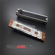 5pcs 88mm Mixer Fader trượt chiết áp Mono a10k b10k A103 B103 du lịch của 60mm xử lý 8mm 3pin