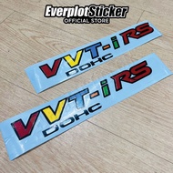 VVTI RS side door sticker , sticker pintu toyota vios dan lain2