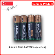 [SG] Rayall Plus Everyday Battery | Size AA & AAA | 1.5 Volt (4pcs Pack)