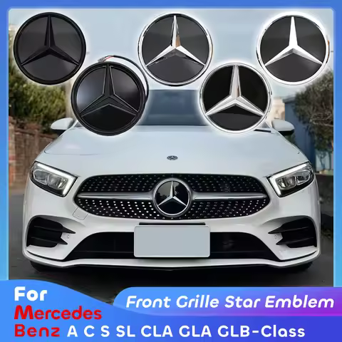 Front Grille Star Badge 3D OE Style Emblem For Mercedes Benz W205 W177 W217 R231 W118 C257 H247 X247