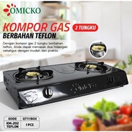 Kompor Gas 2 Tungku Rinnai Anti Karat dengan Finishing Hitam Berkilau - RI-202S/302S/522S/522C/522CE