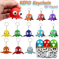 REPO Keychain 3D Printed Character Figure REPO Horror Game Bag Pendant for Fans