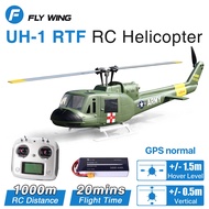 【Original】FlyWing UH-1 V3 RC Helicopters 470 6CH Brushless Motor GPS RTF 3D GPS Altitude Hold Fixed 