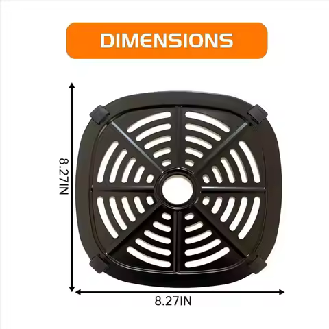 Air Fryer Grill Crisper Tray for Dash 2.6QT -Crisp Digital Air Fryer with Air Fryer Rubber Feet 21CM