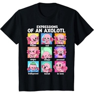 Kids Axolotl Shirt - Kawaii Axolotl Moods Anime Axolotl Costume T-Shirt 1