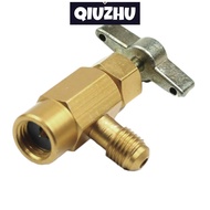QIUZHU Car Air conditioning R134a A/C Refrigerant Self-Piercing Can Tap Valve Bottle Opener Adapter 