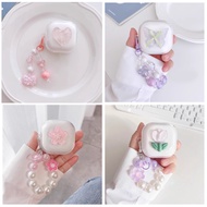 Luxury Lace Flower Case for Baseus Bass 1+ TWS Transparent Silicone Case for Baseus Bass1+ Earphone 