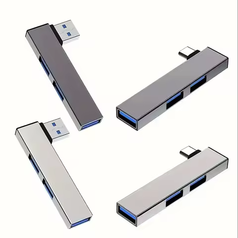 3 In 1 USB Docking Station OTG USB 3.0 To Type C Splitter Hub Speed 5.0Gbps 3 Port For PC Computer L