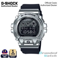 [OFFICIAL CASIO WARRANTY] Casio G-Shock GM-6900-1 Digital Stainless Steel Metal Bezel Watch
