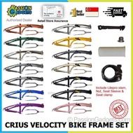 CRIUS Velocity 20inch Bicycle Bike Frame Set