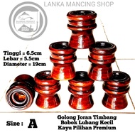 Golongan pancing joran timbang lubang kecil bobok bahan kayu pilihan serat premium