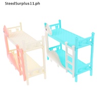 SteedSurplus 1Pcs Dollhouse Miniature Dinosaur Doll Bunk Bed Double Bed Model DIY Scene .