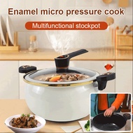 New Enamel Micro Pressure Cooker NonStick Pot