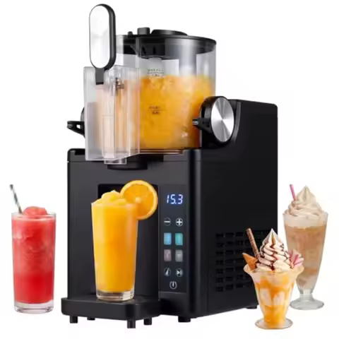Slushie Machine for Home 68 oz Frozen Drink and Slushy Machine 4 Presets LED Display Auto Cleaning S