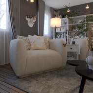 SB Design Square KONCEPT FURNITURE โซฟา 1 ที่นั่ง DISNEY รุ่น MICKEY Limited สีครีม (101x90x73 ซม.)