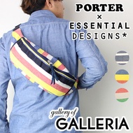 Essential Designs × Porter Shoulder Bag Body Bag ESSENTIAL DESIGNS × PORTER Stripe × Border Series Waist Bag Port - Yoshida Bag Men's Women's E142803