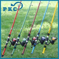 AKAKUMA Fishing Rod Reel 1.8m Telescopic Portable Fishing Rod 5.2:1 Gear Ratio