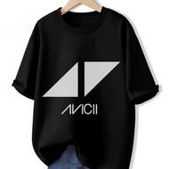 Short Sleeve T-Shirt with AVICII Graphic Design for Music Fans