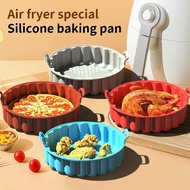空氣炸鍋專用矽膠烤盤Special silicone baking tray for air fryers  High temperature resistant baking tray  Baking baking tray  cake pan  Cake mold  Oven grill