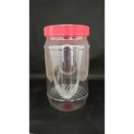 Jar 1L ROUND JIFF, PET 1000ML MULTIPURPOSE PLASTIC CONTAINER CAN BE FOR Betta