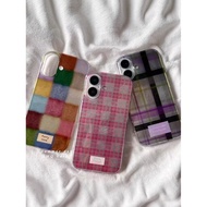casing realme c15 casing realme 12x 5g Japanese Korean Retro Plaid Suitable for Realme realme13pro+P