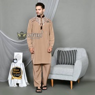 ICL-Stelan Gamis Pria Qomishu - Baju Muslim Pria - Gamis Laki Laki - Baju Koko - Gamis Pakistan - St