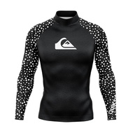 【HOT】❁ New Men's Swimwear Sleeve Rash Guards Swim Surfing Shirt UV Protection Diving Tight Rashguard