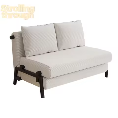 Sofa bed folding two single small apartment telescopic bed balcony telescopic sofa