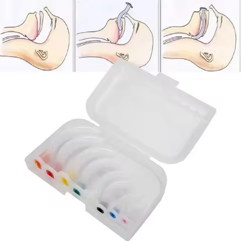 8Pcs disposable mixed airway first aid tube Oral airway is used to assist oropharyngeal inhalation p