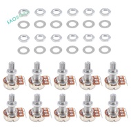 Guitar Small Size Pots A500K Potentiometers For Guitar  Parts (Pack Of 10)