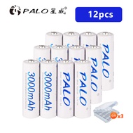 พาโล ถ่านชาร์จ1.2V NIMH AA 3000 mAh 4 ก้อน