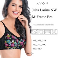 AVON BRA - Juita Larina No Wire M-Frame Bra【 B, C, D 】(Maximalist Floral Print)