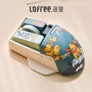 Lofree Lofree Lofree Small Mouse Wireless Bluetooth Charging Three-Mode Retro Mechanical Girl Notebo