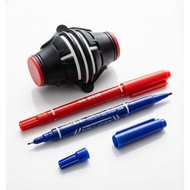 Golf Ball 360 Degree Line Rotatable Marker with 2 Pen