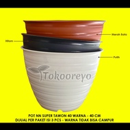 SUPER WASP POT 40 COLORS 40 CM - PACK OF 3 - FLOWER POT VIA CARGO