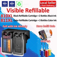 Compatible Refillable Canon 810 811 Canon 810XL 811XL Canon 810 Ink Black Canon 810 Black Canon 811 