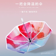 Silver upf50+30% off uv Anti-Folding Automatic Titanium Glue Ultraviolet Sunshade Business Gifts Sun