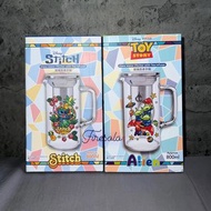 7-11 迪士尼 史迪仔 Stitch 三眼仔 Alien 彩繪 玻璃碗 玻璃水杯 玻璃杯 玻璃碟 鏡子 卡片套 八達通套 餐具 匙羹 叉 彩繪玻璃壺連茶隔 茶壺 茶具 水壺 玻璃壺 Umbrella