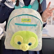 HEZHANG Knapsack OluMel Turtle Plush Backpack Olu Mel Large Capacity Plush Doll Schoolbag Travel Ruc