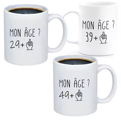 30 40 50 Years Funny Birthday Gift Mug Thirty Forty Fifty Years Old Men Women Humor Original Gift Dr