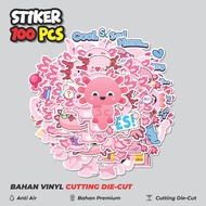 50 pcs Axolotl Animal Stickers Creative Cute Decoration for Notebooks, Skateboards, hp